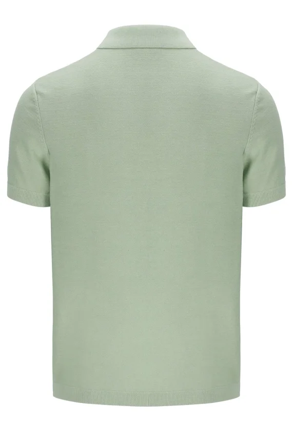 Sea Foam Barns Knitted Polo