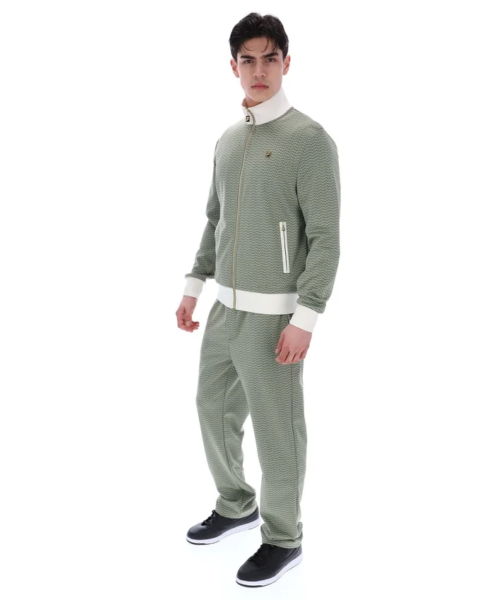 Sea Foam Mathers Herringbone Track Top