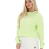 Shadow Lime Jorie Wide Crew Neck Sweatshirt