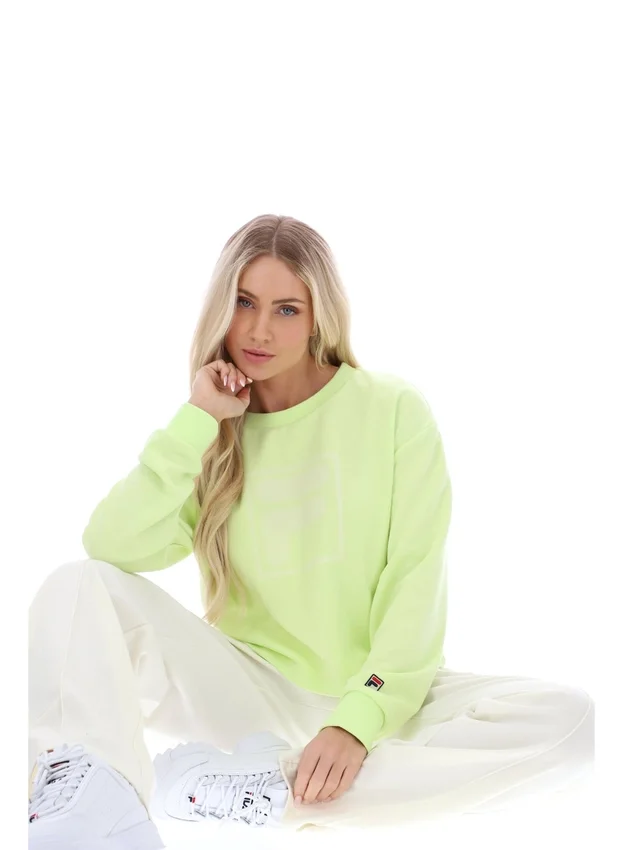 Shadow Lime Jorie Wide Crew Neck Sweatshirt