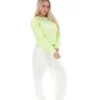 Shadow Lime Jorie Wide Crew Neck Sweatshirt