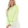 Shadow Lime Jorie Wide Crew Neck Sweatshirt
