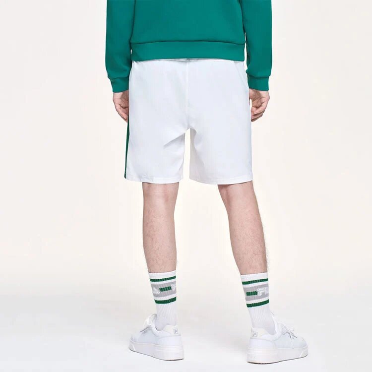 Side Tennis Breathable Woven Five Pants For Men White