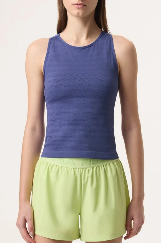 Skipper Blue Center Court Seamless Tank