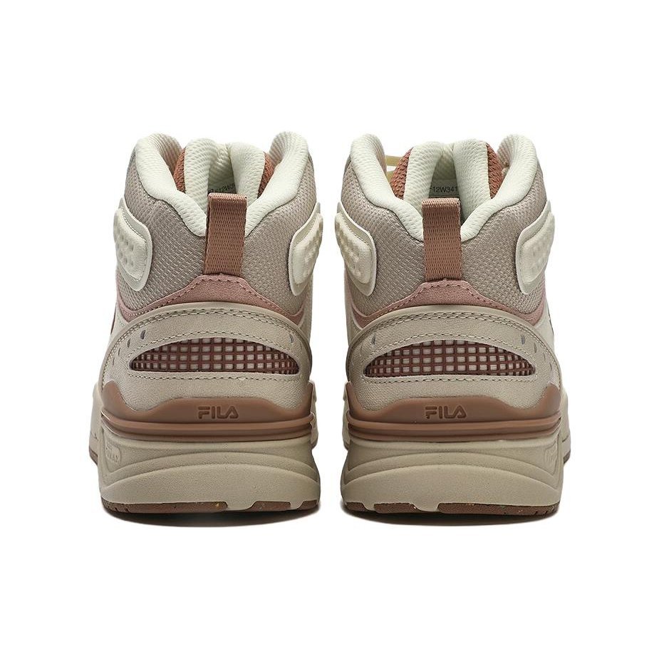 Slam Mid Skate Shoes "White Beige Brown"