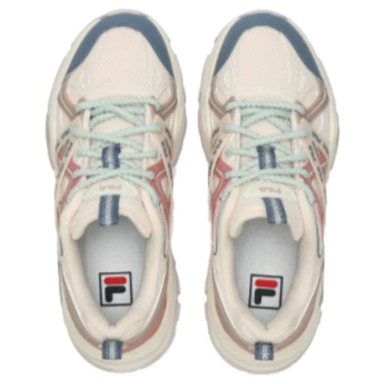 Sofia 1S Fishbone Modern Low-Top Shoes "White Pink Blue"