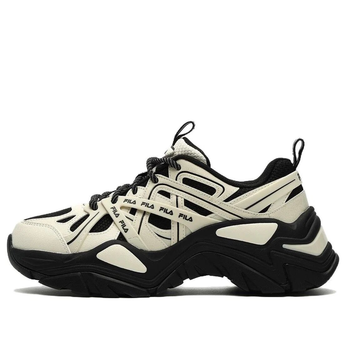 Sofia Sneakers "Beige Black"
