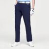 Solid Color Gym Woven Sports Long Pants Blue