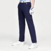 Solid Color Gym Woven Sports Long Pants Blue