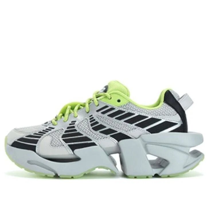 Space Low Sneakers "Silver Black Green"