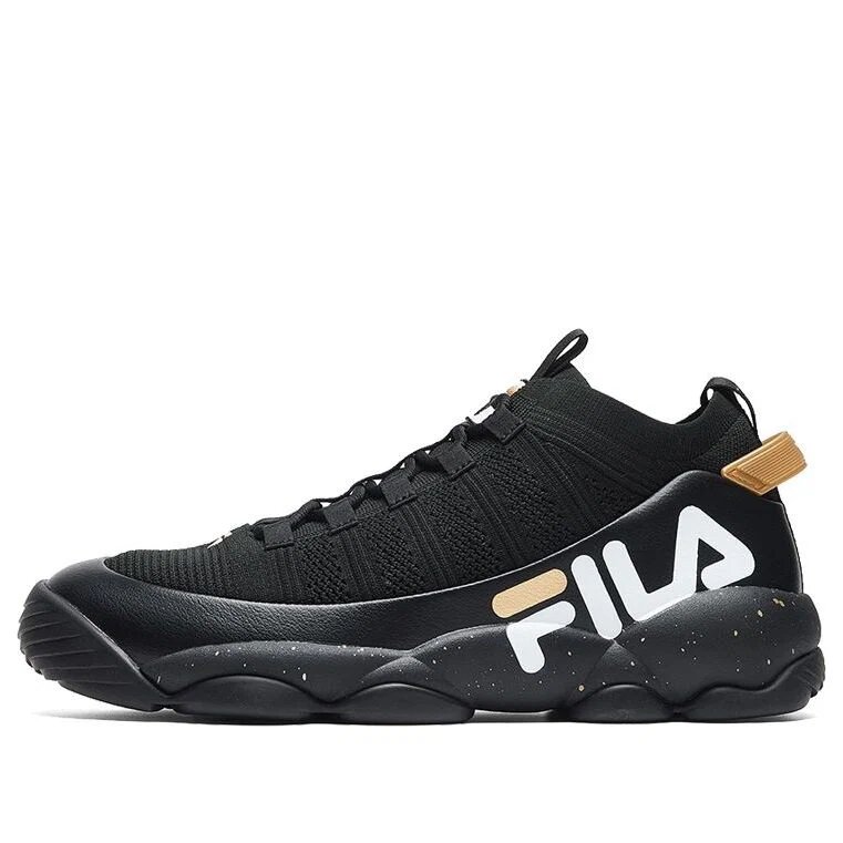 Spaghetti Knit Retro Black/Golden