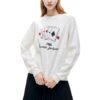 Sport Graphic Sweater "White Black"