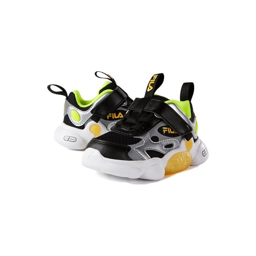 Sport Sneakers "Silver Black Green"