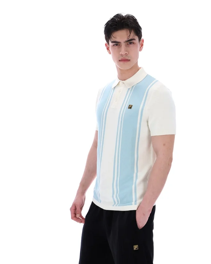Sterling Blue Buddy Bowling Style Knitted Polo