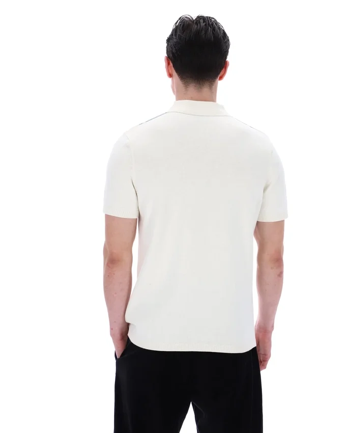Sterling Blue Buddy Bowling Style Knitted Polo