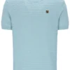 Sterling Blue Don Textured Knitted T-Shirt