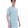 Sterling Blue Don Textured Knitted T-Shirt