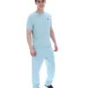 Sterling Blue Don Textured Knitted T-Shirt