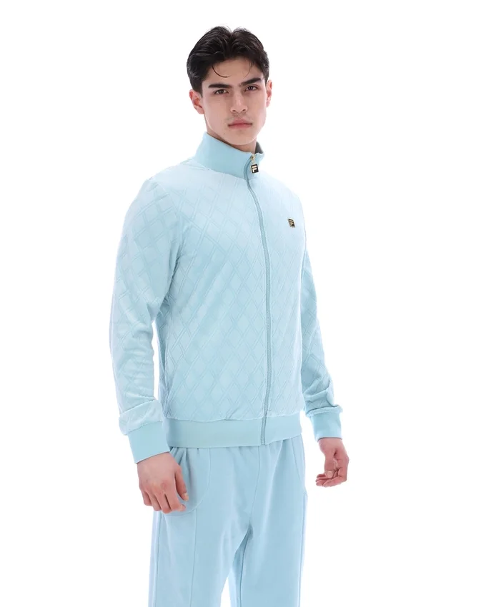 Sterling Blue Hanay Embossed Diamond Jacket