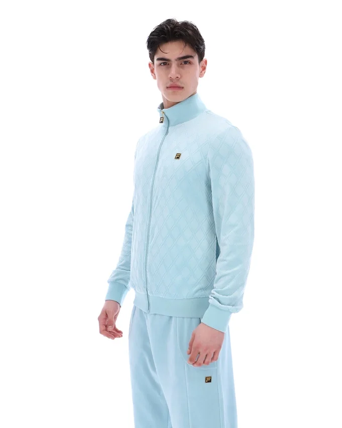 Sterling Blue Hanay Embossed Diamond Jacket