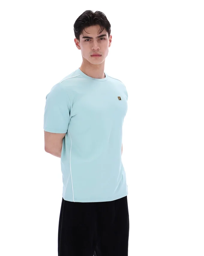 Sterling Blue Lawrenze Fitness-Inspired T-Shirt