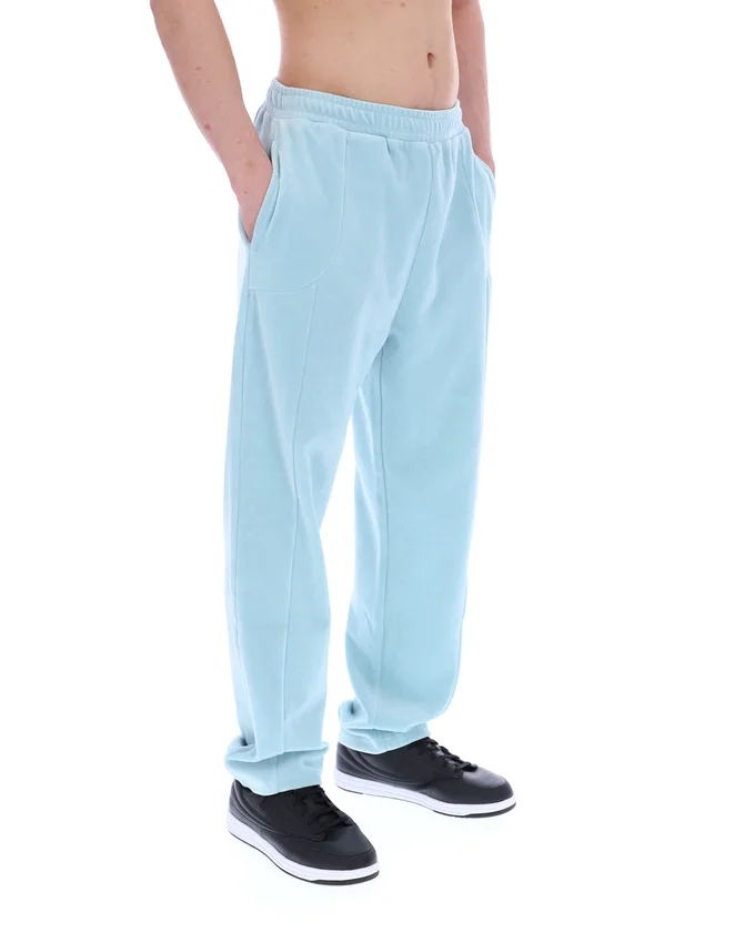Sterling Blue Lorrie Velour Track Pant