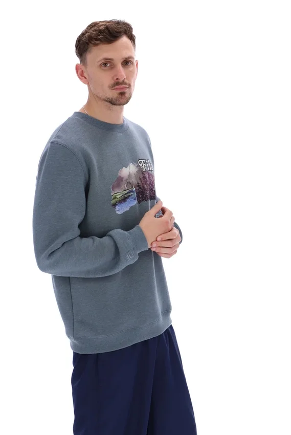 Stormy Weather Len Graphic Crew Sweatshirt