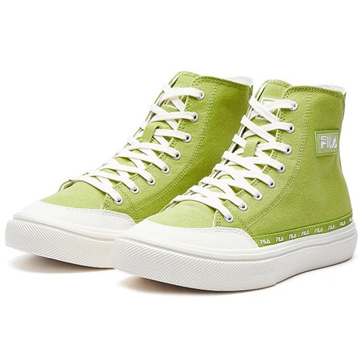 Strada Mid-top Canvas Shoes Green/White