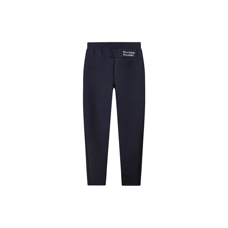 Straight Casual Pants Stay Warm Sports Knit Long Pants Blue