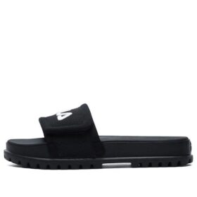 Stylish Cozy Flat Heel Sports Slippers Black