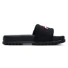Stylish Cozy Flat Heel Sports Slippers Black