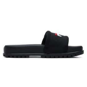 Stylish Cozy Flat Heel Sports Slippers Black
