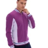 Sunset Purple Settanta Baseball Track Top