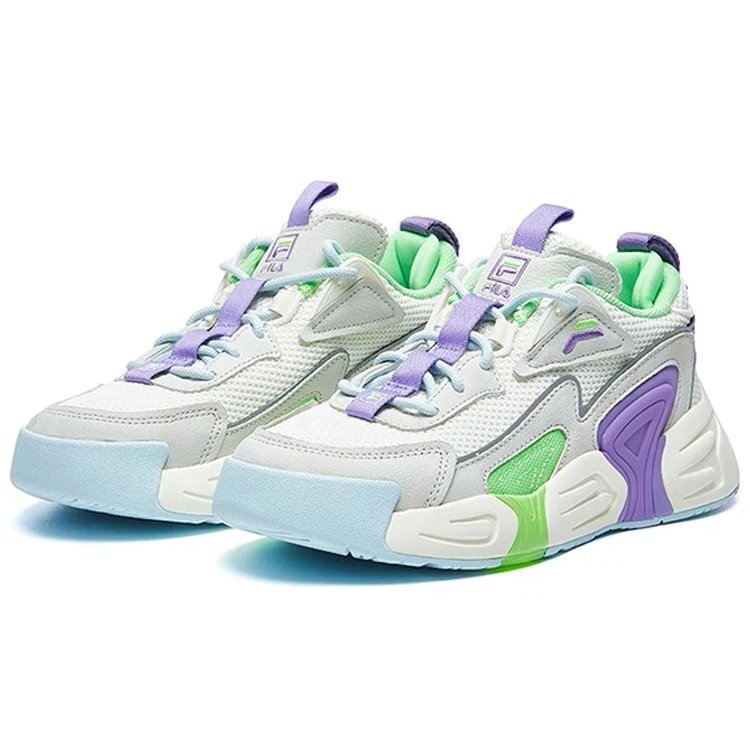SWARM low swirl sneakers Purple/white/grey