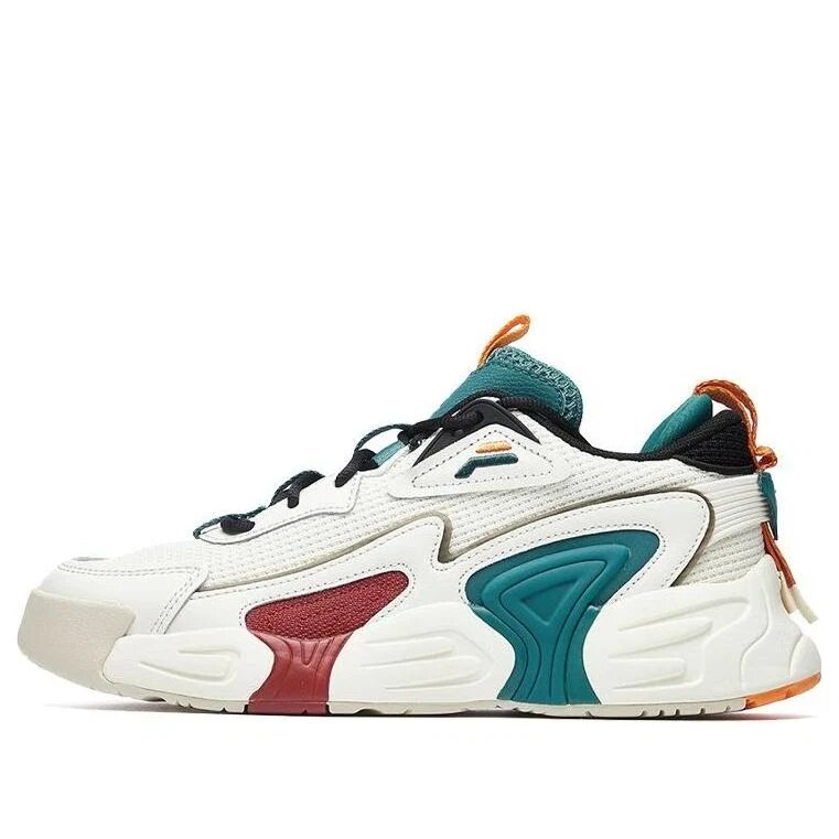SWARM low swirl sneakers red/white/green