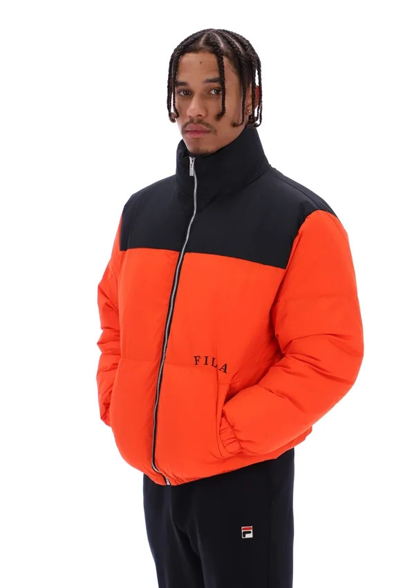 Tangerine Tango Evan Unisex Panelled Puffer Jacket