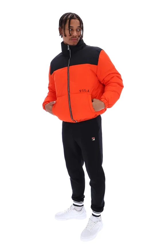 Tangerine Tango Evan Unisex Panelled Puffer Jacket