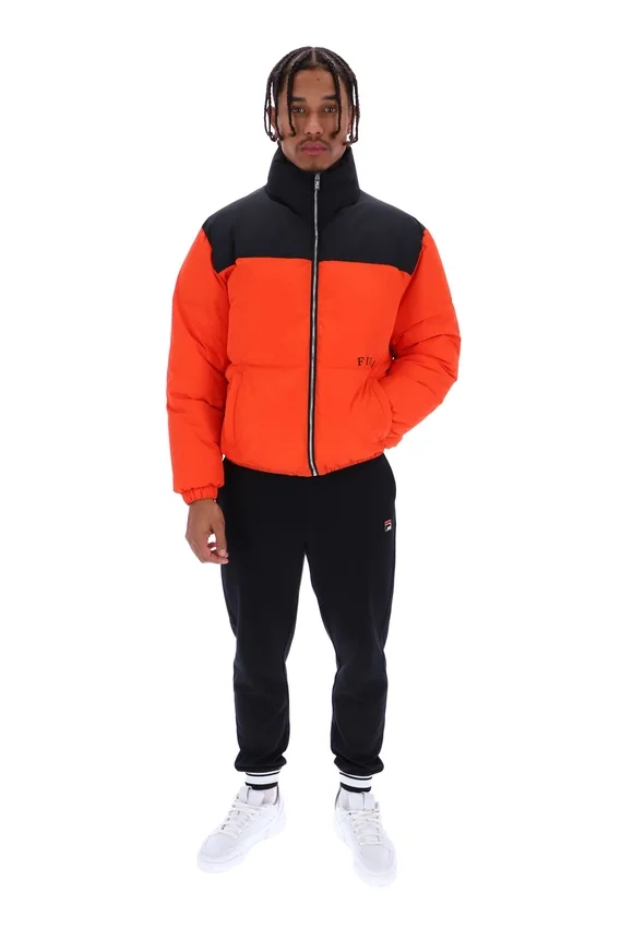 Tangerine Tango Evan Unisex Panelled Puffer Jacket