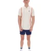 Tapioca Giorgio Crochet Patchwork Knitted Polo