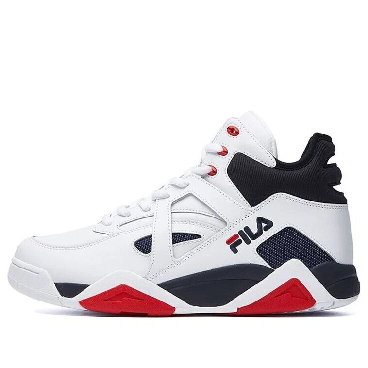 The Cage Basketball Shoes "White Navy"