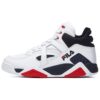 The Cage Basketball Shoes "White Navy"