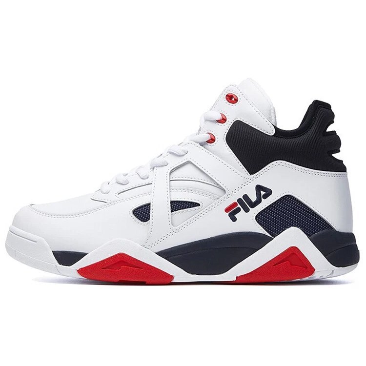 The Cage Basketball Shoes "White Navy"