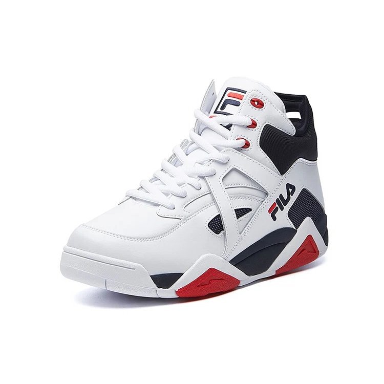 The Cage Basketball Shoes "White Navy"