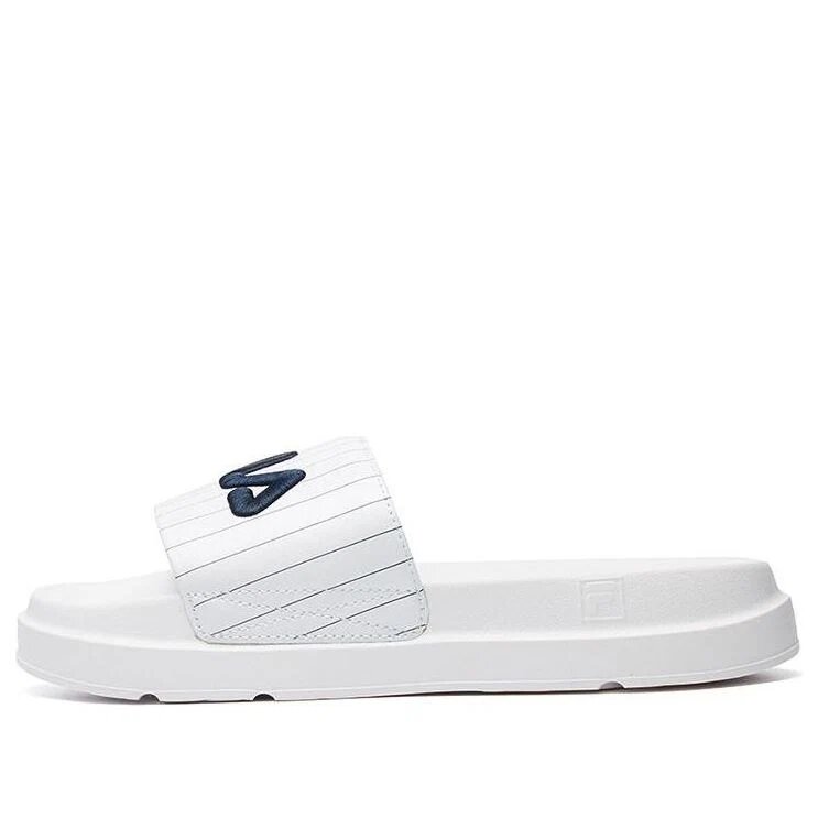 Thick Sole White Slippers
