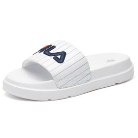Thick Sole White Slippers