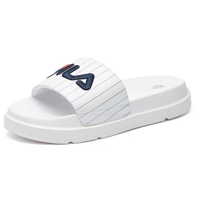 Thick Sole White Slippers