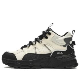 Trek 1S High-Top Sneakers "White Black"