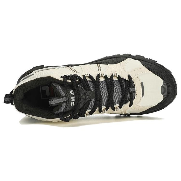 Trek 1S High-Top Sneakers "White Black"