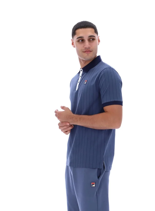 Vintage Indigo BB1 Classic Vintage Striped Polo