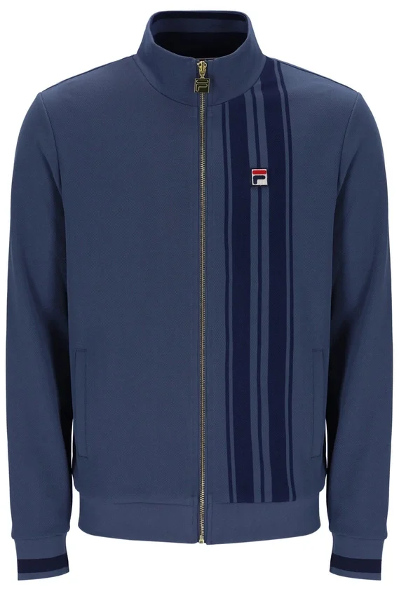 Vintage Indigo Dante Printed Stripe Track Top